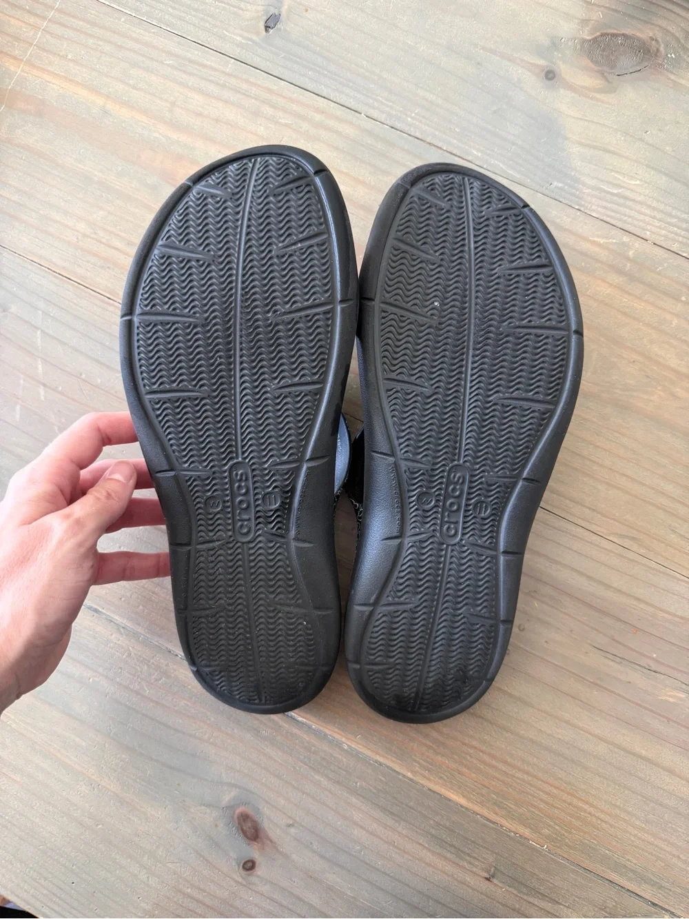 CROCS Disney Parks Mickey and Minnie Swiftwater Strappy Slide Sandals